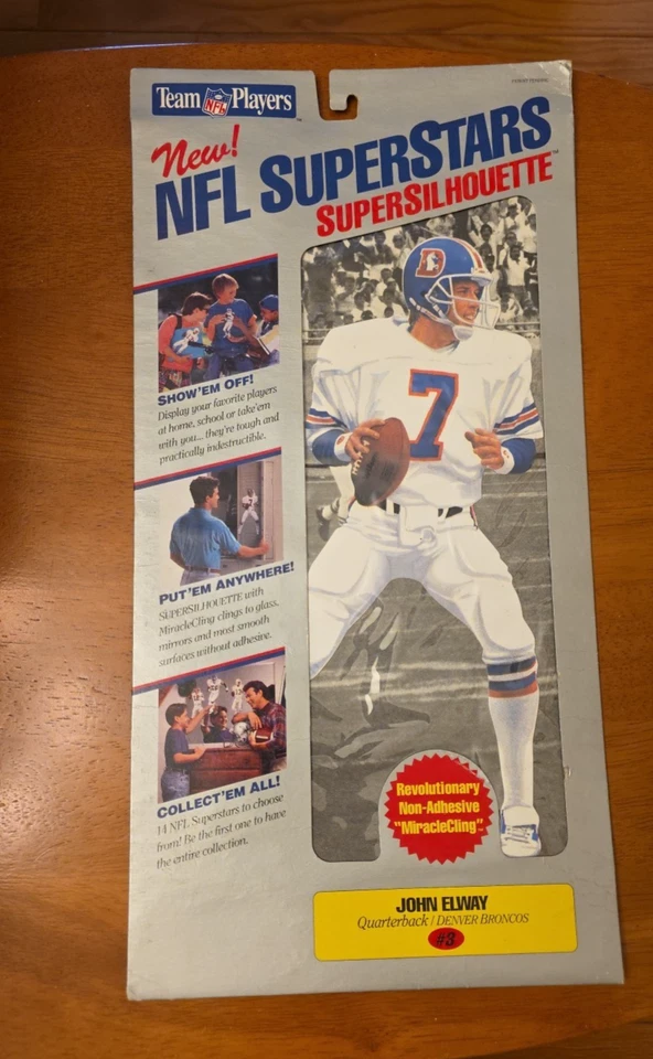 NUEVO JOHN ELWAY NFL VINTAGE SUPERESTRELLAS DENVER BRONCOS SUPER SILHOUETTE FATHEAD Foto 1 de 2