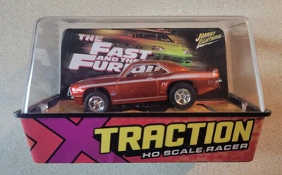 Johnny Lightning X Traction Slot Car : 1969 Yenko Camaro Orange Fast & Furious - Image 1 of 4