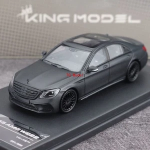 TG King 1:64 Matte Black AMG S65 W222 Luxury Sports Model Diecast Metal Car New - Picture 1 of 11
