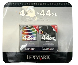 Lexmark 43XL & 44XL Ink Cartridges OEM Genuine Sealed - Picture 1 of 2