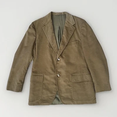 Brooks Brothers 80s–90s Vintage Corduroy Blazer 42R Olive Brown USA ACWA - Image 1 of 4