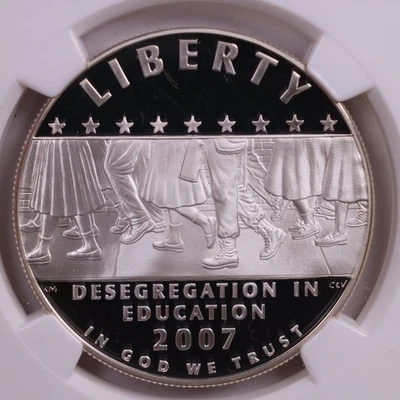 2007-P Little Rock School Desegregation COMMEM., NGC PF-69., Store #GMC189. - Image 1 of 3