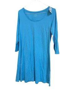 PURE JILL J Jill Ballettärmel Tunika U-Ausschnitt Trapez Style Strick Top Kleid L - Bild 1 von 6