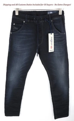 Pantalones de mezclilla DIESEL Krooley-Ne 0686F W26 para hombre con cordón para correr Foto 1 de 4