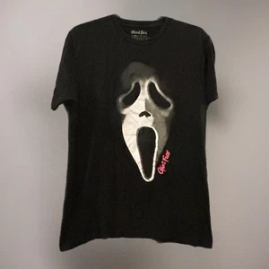 Ghost Face Shirt Mens Medium Black Scream Mask - Picture 1 of 4