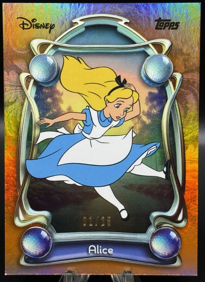 2025 Topps Disney Wonder Alice im Wunderland Orange Parallel 1/25 - Bild 1 von 2