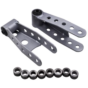 Rear 2''-3" Drop Shackles Kit for Chevrolet Silverado GMC Sierra 1500 1988-2018 - Picture 1 of 12