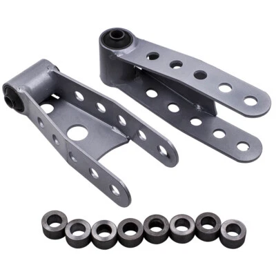 Rear 2''-3" Drop Shackles Kit for Chevrolet Silverado GMC Sierra 1500 1988-2018 - Image 1 of 4