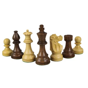 Sheesham French Lardy Staunton Chess Pieces 3.75 Inch - Picture 1 of 4
