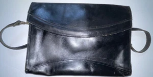 Belle Cadeaux Vintage Negro Maletín Bolso Mensajero Cuero Genuino MUY BAJO $ - Imagen 1 de 24