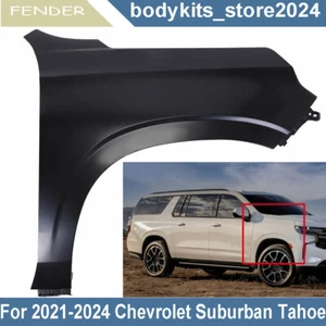 Steel Front Right Side Fender For 2021 2022 2023 2024 Chevrolet Suburban Tahoe - Picture 1 of 15