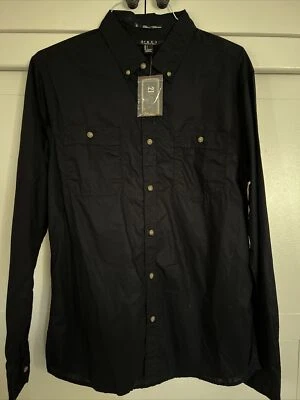 Camisa 21MEN Azul Marino Manga Larga Talla L Foto 1 de 3