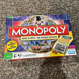 MONOPOLY Here & Now World Edition Electronic Banking Game OPEN BOX - Picture 1 of 10