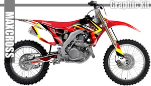 Maxcross Design Graphic kit Decal Sticker FOR HONDA 2013-2017 CRF250R CRF450R - Picture 1 of 4