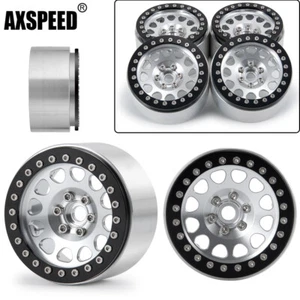 AXSPEED Alum 2.2" Beadlock Wheels Rims for Axial Wraith SCX10 1/10 RC Car US - Picture 1 of 12