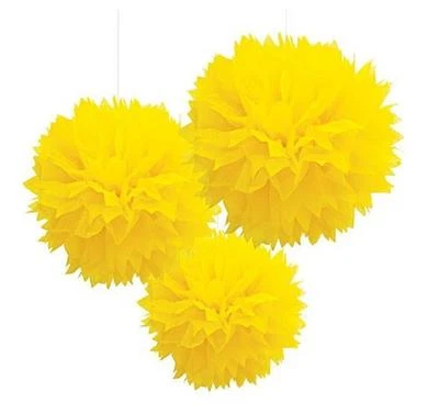 15 pompones de papel de seda tamaño mixto de 4" 8" 12" flor boda fiesta decoración del hogar Foto 1 de 4