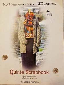 Mission Falls QUINTE SCRAPBOOK knit 28pg booklet 2008 14 designs Kandis CANADA - Picture 1 of 13