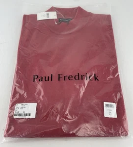Suéter Rojo Paul Fredrick Para Hombres XL Supima Algodón Manga Larga Cuello Redondo NUEVO PAQUETE - Imagen 1 de 9