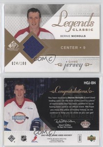 2007-08 SP Game Used Edition Legends Classic Jersey /100 Bernie Nicholls #HGJ-BN