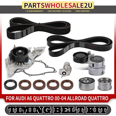 One Set Timing Belt Kit w/ Water Pump for Audi A6 Quattro 2000-2004 S4 2000-2002 - Image 1 of 4