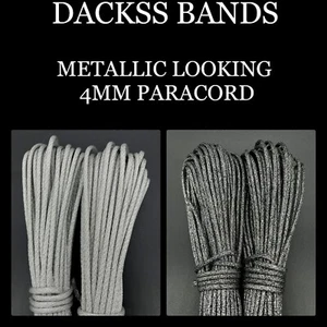 Aspecto metálico 4 mm Paracord 550 7 hilos 15,25,50,100 pies camping senderismo - Imagen 1 de 7