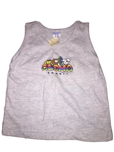 Hawaii Aloha Tank Top Shirt Unisex Size 5-6 Cotton Gray 2003 Taj Of Honolulu USA - Picture 1 of 4