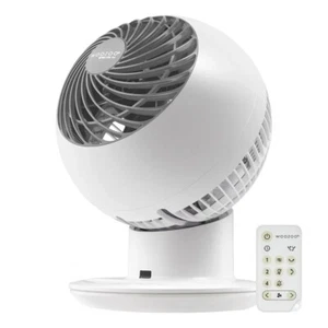 Woozoo Globe Multi-Directional 5-Speed Oscillating Fan w/ Remote, PCF-SC15T Whit - Picture 1 of 24