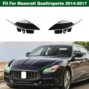 Pair Headlight Washer Jet Nozzle Cover Cap For Maserati Quattroporte 2014-2017 - Photo 1/11