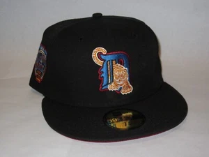 Detroit Tigers Thundercats Negro/Rojo Nueva Era 59Fifty 7 1/8 ¡NUEVO! Fan Treasures - Imagen 1 de 3