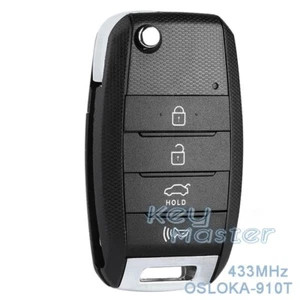 for Kia Sorento 2016- 2019 Upgraded Flip Remote Car Key Fob 433MHz OSLOKA-910T - Foto 1 di 5