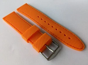22MM Orange Silicone Sport Watch Band x 1 piece FREE POST - Bild 1 von 6
