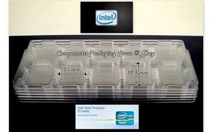 50 Processor-CPU Tray for LGA2011 Intel Xeon E5 E7 v2 v3 -51 x 52.5 mm Fits 500 - Picture 1 of 7