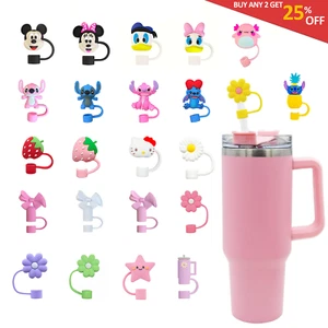 Silicone Flower Straw Cover Cap for Stanley Cup – Reusable, Leakproof, Stylish - Picture 1 of 71