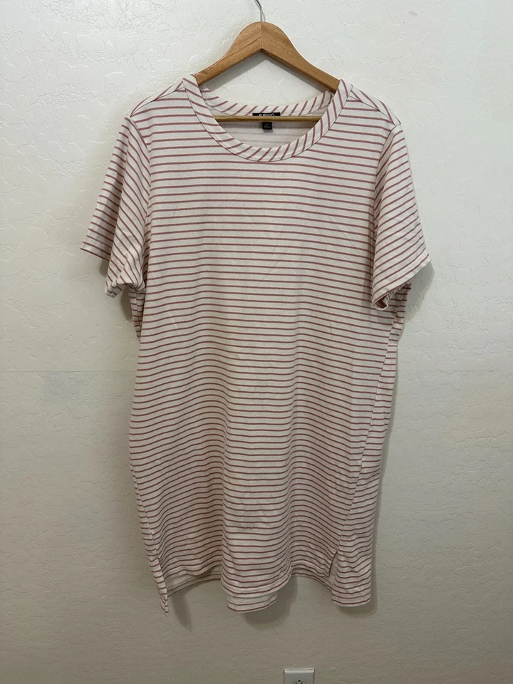 Buffalo Womans Nautical Striped T shirt Dress Sz XL Beachy Minimal Vacay Travel - Image 1 of 4