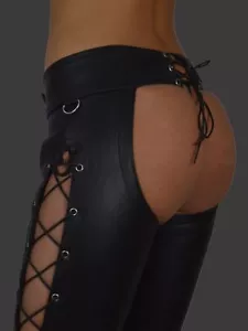 Awanstar-801 Women's Leather Chaps/Leather Chaps Leather Women, Leather Pants 40 - Picture 1 of 4