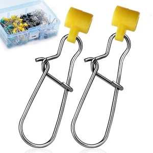 Toboganes de hundimiento para plataformas de pesca - 100 piezas broches de presión de bloqueo doble para línea de pesca pesada... - Imagen 1 de 6