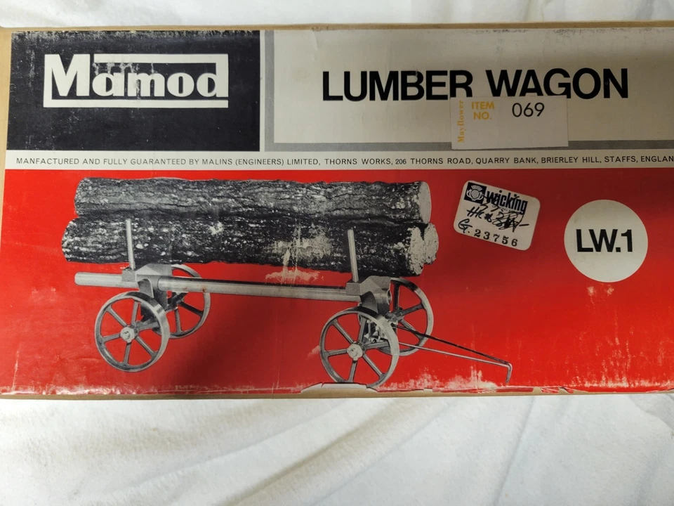 Винтажный Mamod Lumber Wagon LW.1 Сделано в Англии Живой Пар  - Изображение 1 из 4