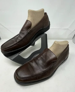 TOD'S Halbschuh Größe 10,5 Herren US 11,5 Braun Leder Mokassinnaht Fahren Absatz - Bild 1 von 15