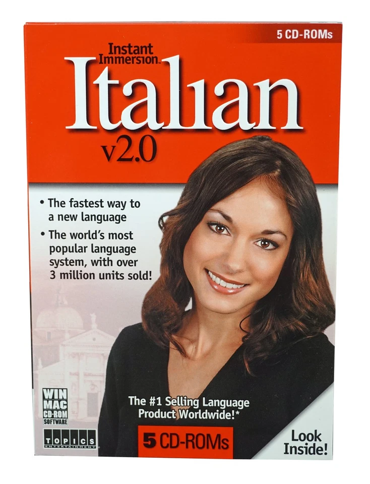 Instant Immersion Language Learning Italian (5 CD-Roms) - Designed for Beginners - Image 1 of 4