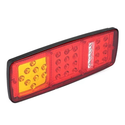 1 Pair LED Indicator Lights Rear Tail Brake Reverse Lamp For 12V Trailer Truck - Immagine 1 di 4