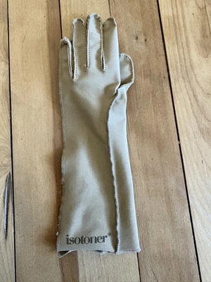 Guante de Compresión Isotoner Terapéutico Dedo Completo Mano Izquierda Solo Pequeño Camello Foto 1 de 4