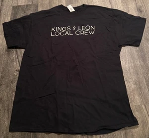 KINGS OF LEON Ende 2000er Tour Local Crew Shirt 100% Authentic ungetragen XL schwarz - Bild 1 von 4