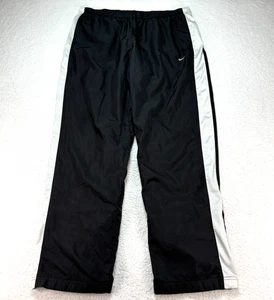 Pantalones de chándal Nike vintage para hombre XL (16-18) negro blanco paneles de malla (34x32) - Imagen 1 de 11