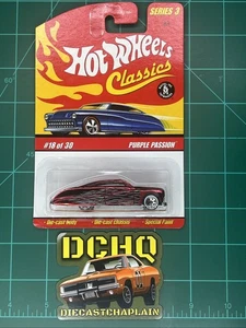 Hot Wheels 2006 🔥 CLASSICS SERIE 3 🔥 Purple Passion - rojo con llamas - Imagen 1 de 3