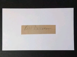 Bill Dreesen (d.1971) Signed Autograph Cut Debut 1931 Boston Braves - Picture 1 of 2
