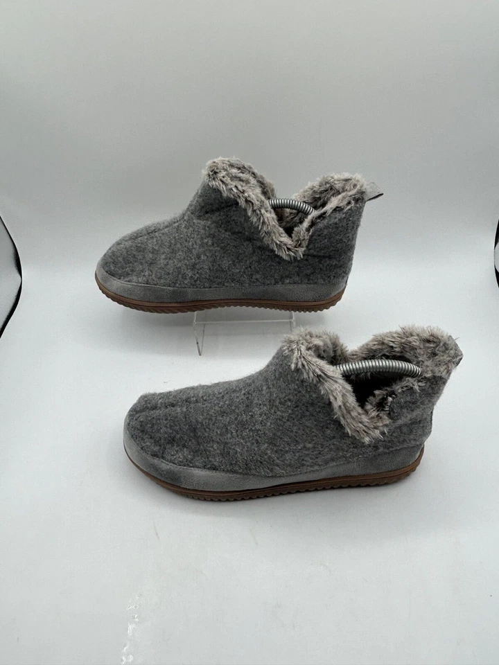 Dulex By Dear Foam Comfort Shoes Women's Sz 7-8 Gray Round Toe Slip On Lined - Image 1 of 4