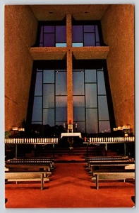 Cartolina Cappella della Santa Croce Sedona Arizona Preghiera Candele Croce - Foto 1 di 2