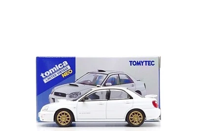 Tomica Limited Vintage Neo 1:64 Subaru Impreza WRX STi spec C - White (LV-N337a) - Image 1 of 4