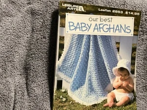 LEISURE ARTS Magazine 1996, OUR BEST BABY AFGHANS Leaflet 2583 - Picture 1 of 3