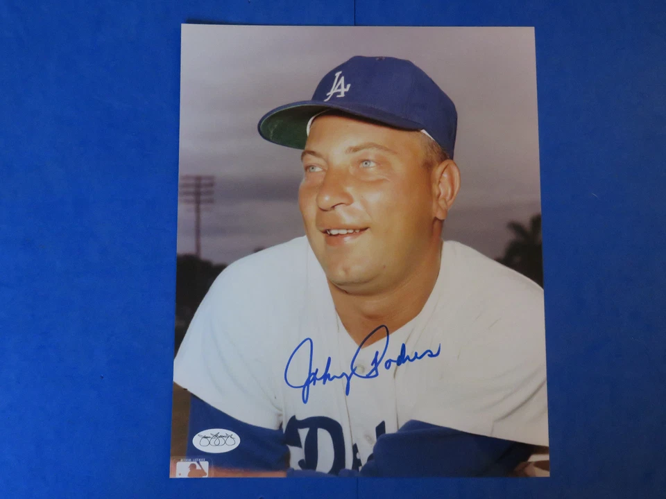 JOHNNY PODRES SIGNED 8x10 PHOTO ~ JSA BASIC CERT ~ - Image 1 of 1